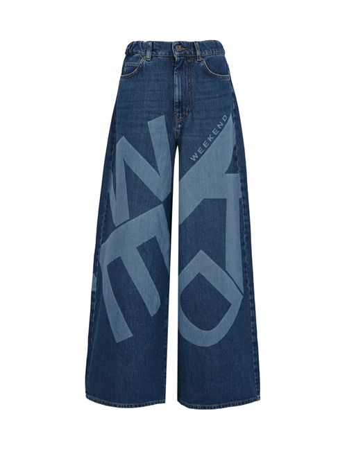Jeans WKDVORTICE in denim autentico di cotone con stampa logo WEEKEND MAX MARA | 2615181011600030